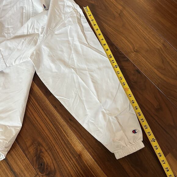 Champion Men's Hooded Windbreaker Jacket White Size 2XL - Picture 9 of 11